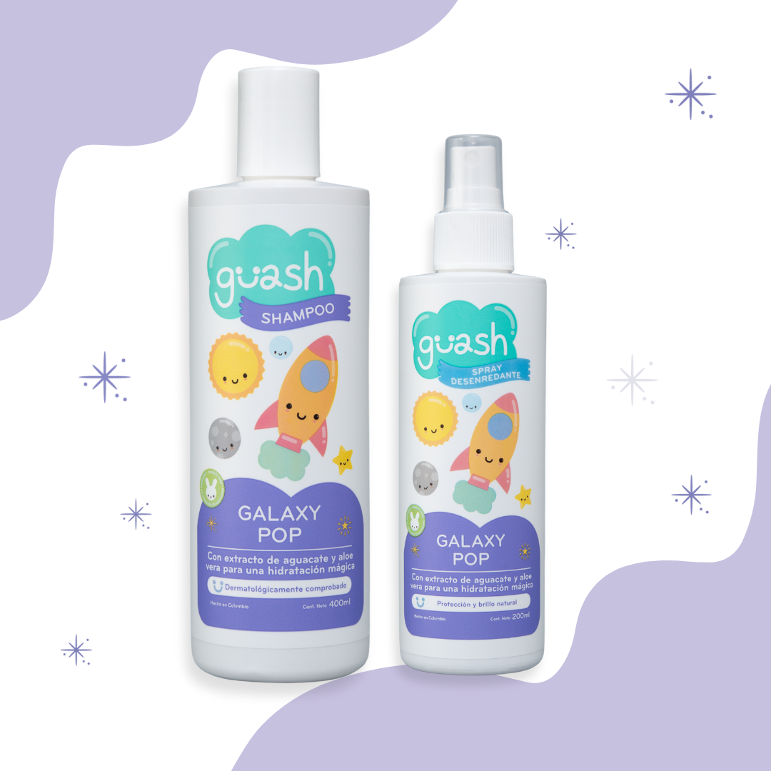 Kit Shampoo y Spray Desenredante Galaxy Pop